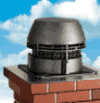 The Exhausto RS residential type chimney top mounted fan to be used in conjunction with wood, gas, oil and coal fired appliances. The fan can be used with fireplaces, fireplace inserts, stoves, ovens, BBQ's, water heaters, furnaces, small boilers and more.