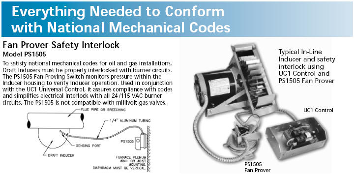 Draft Inducer Source... PS1505 Fan Prover Safety Interlock